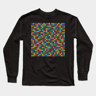 Multicolor Meeples Long Sleeve T-Shirt